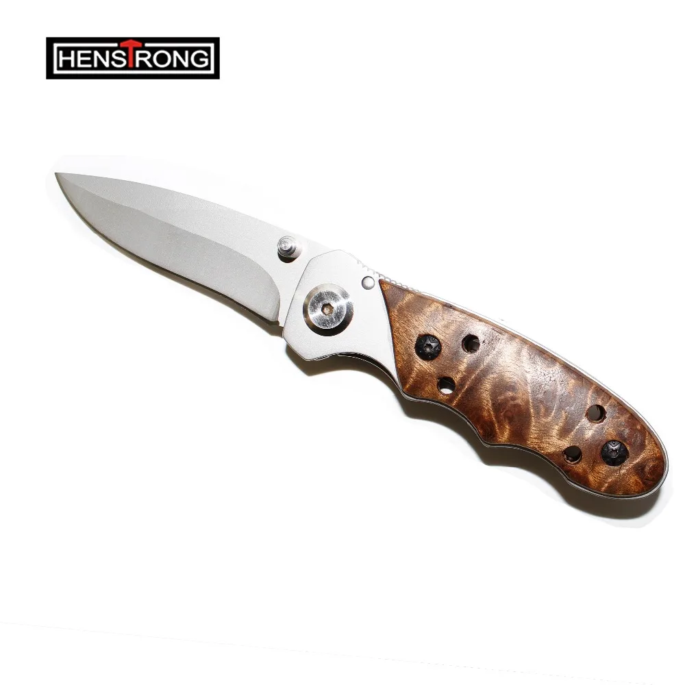 Stainless steel Wood Handle Folding Small Pocket Knife