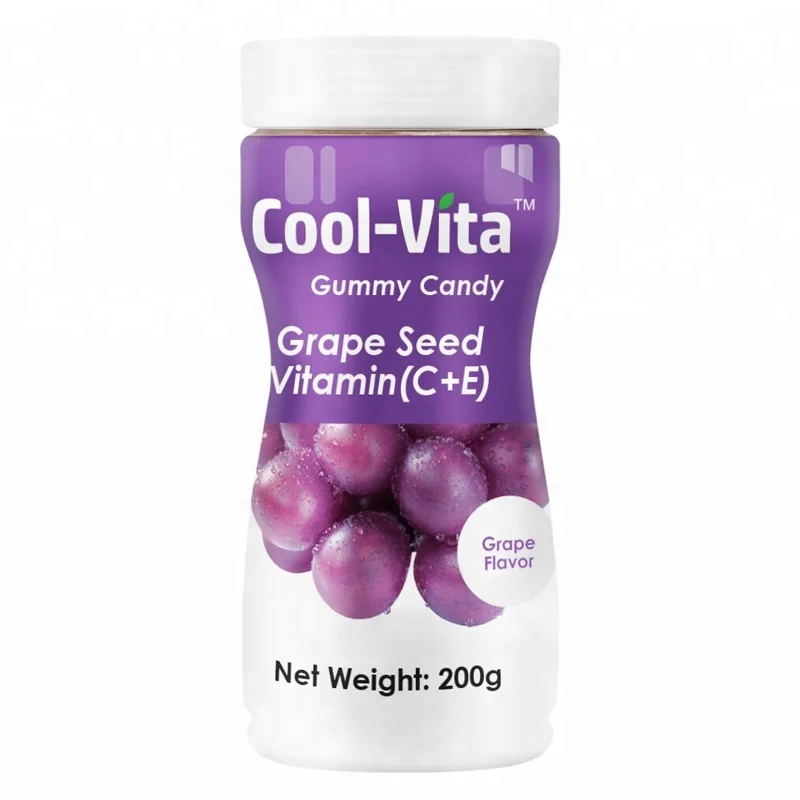 Fruity Vitamin Gummies Grape Seed Vitamin E Pectin Gummy Candy