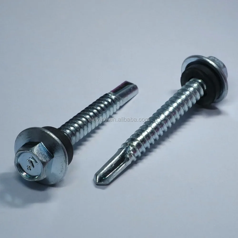 DIN 7504 Indented Hex Washer Head BSD Thread Self Drilling Screw