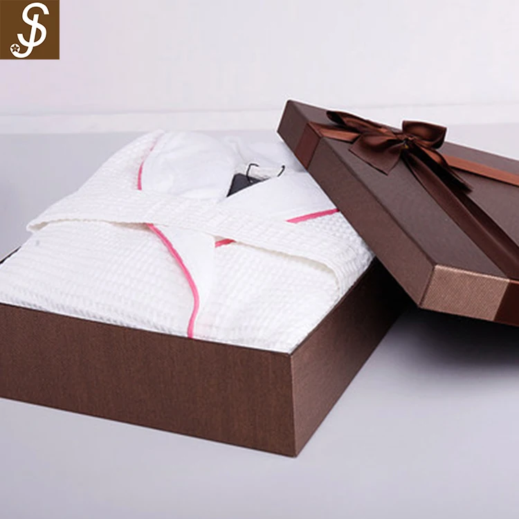 Банный халат S & J из хлопка и вафельной ткани для отеля, банный халат с логотипом на заказ, 100% длинный банный халат для отеля, роскошный халат для спа