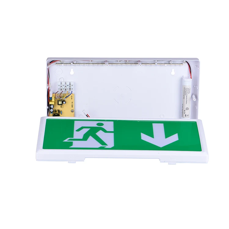 5W IP40 Illuminated fire escape route sign 3 year warranty exit box emergency sign box
