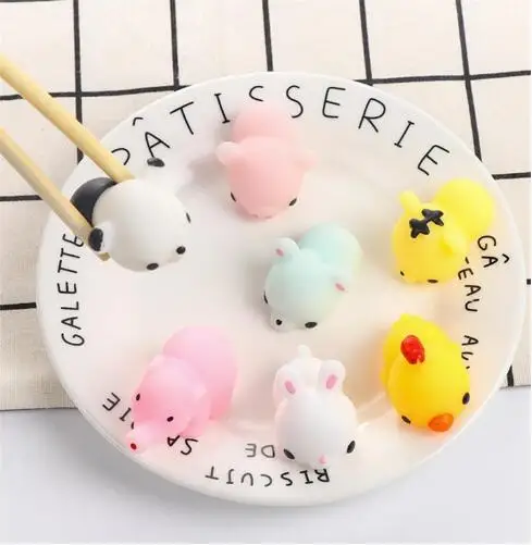 Mskwee Educational Diverse Kawaii Mini Mochi Animal Shape Child Toy Decorative Soft Toy For Anti-Stress