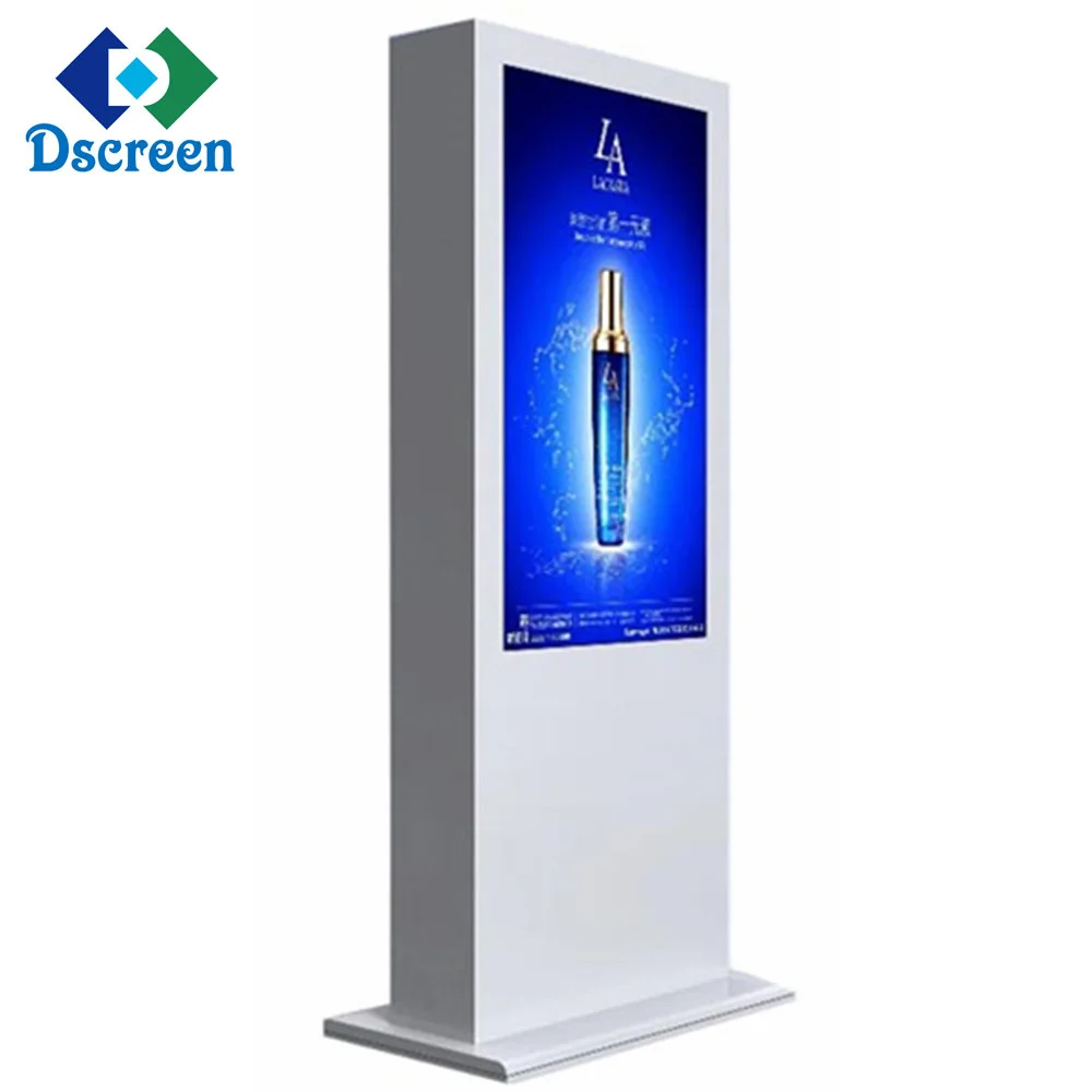 Рекламный экран от производителя, Ip65, высокая яркость, 2500 нит, открытый киоск, автономный цифровой дисплей