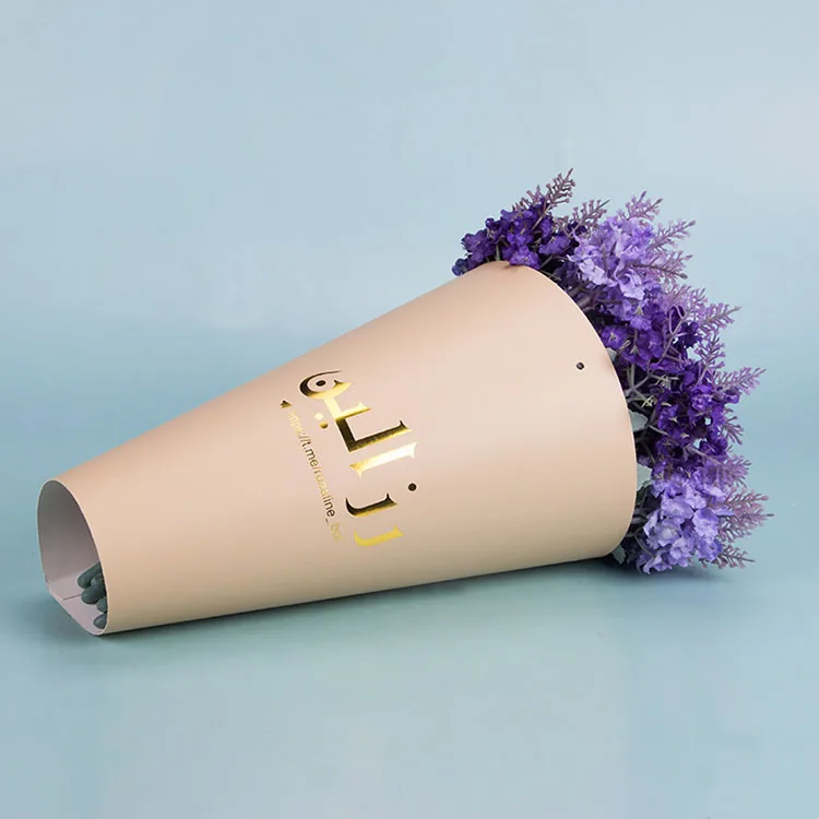 Custom printed promotional colorful paper manufacture flower bouquets sleeves