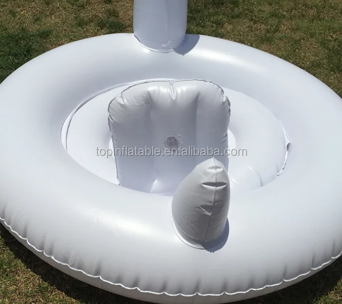 White swan floating seat with crotch design Lounge Float Water Toys Pool Swimming Raft Chair