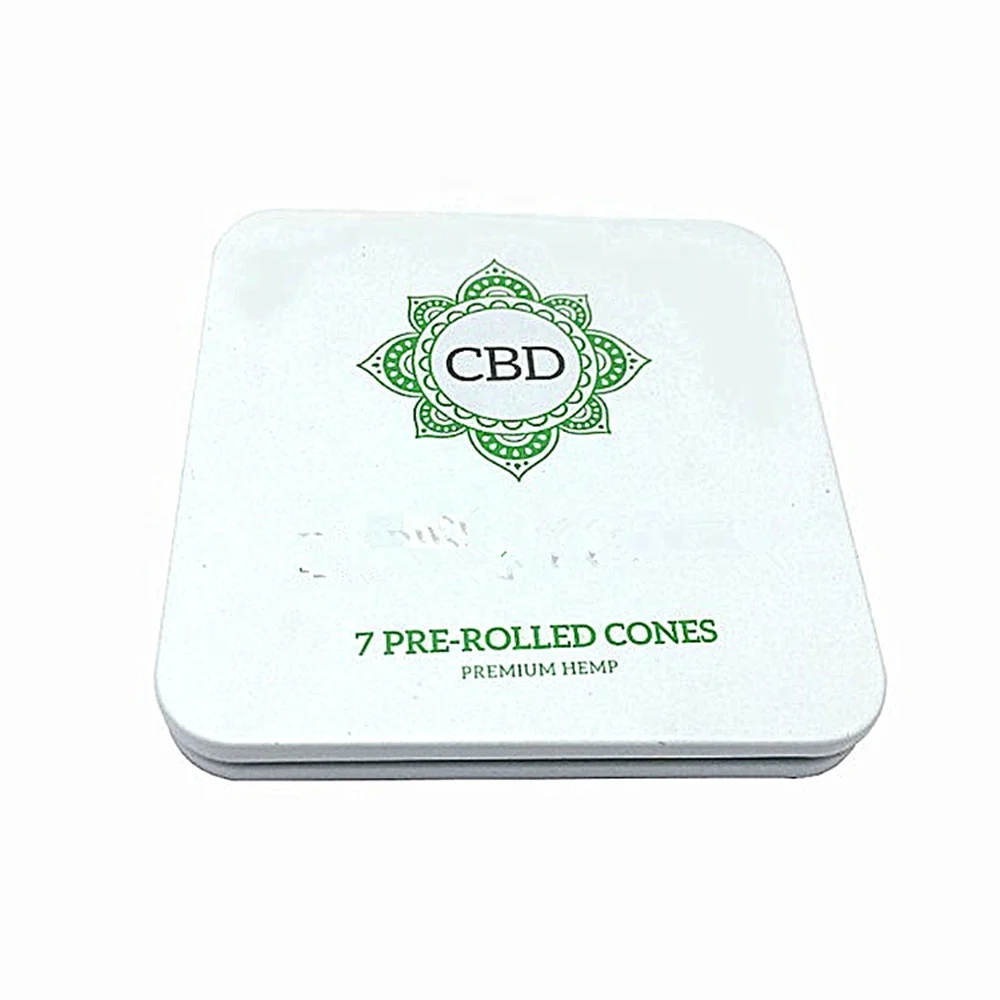 
Custom child proof preroll tin case custom weed tin cans weed cans packaging 
