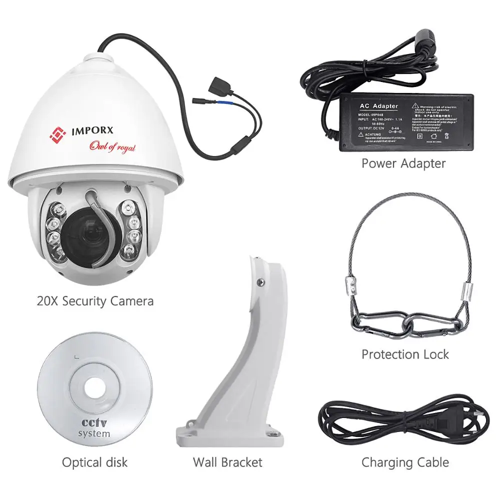 20X Zoom IP Camera full function with POE , High Definition and atuto tracking CCTV Camera For Crane