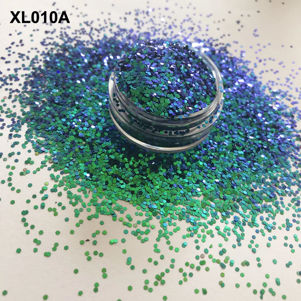 Hot Selling change color chunky holographic glitter 1kg, bulk color shifting glitter powder for body decoration