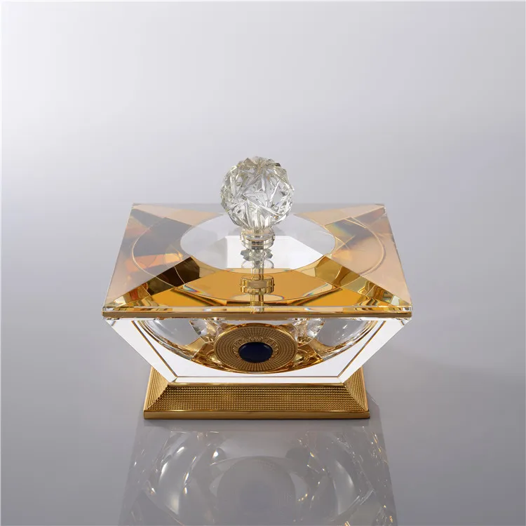 Wholesale New high quality transparent crystal candy jar for home decoration