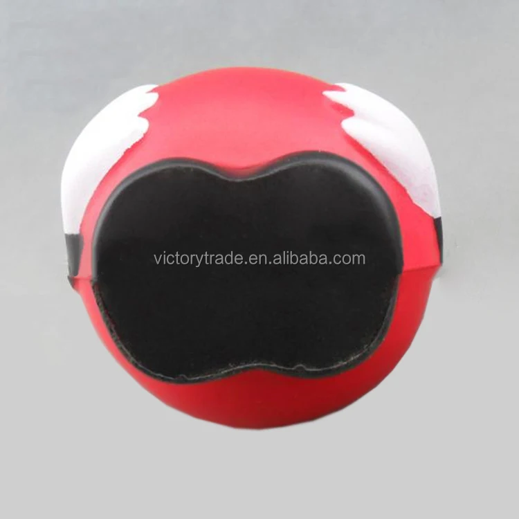 V-DB01 Promotional gift colorful smiley water drop shaped pu foam anti stress ball