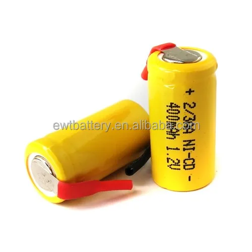1.2v 250mah 2/3 aa ni-cd rechargeable battery 2/3AA 300mAh 350mah 400mah 500mah battery