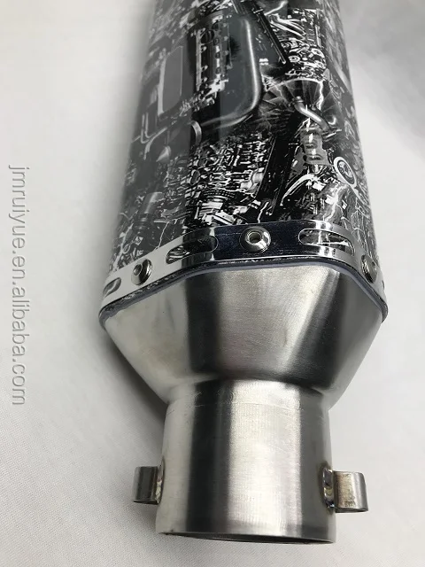 
CRAZY OLD MAN modified motorcycle exhaust muffler RY4 Hexagonal for 150-400cc motorcycle exhaust system 