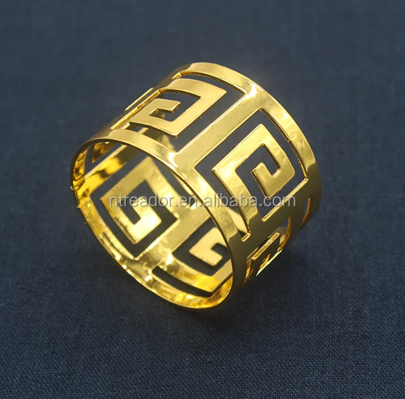 Wedding and Banquet Metal Napkin Ring Serviette Buckle