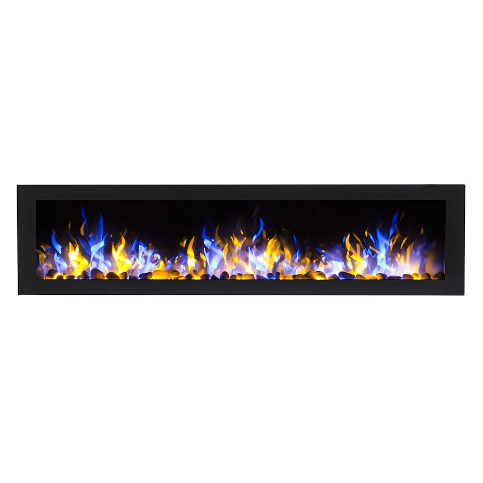 50 inch Flush Wall Mounted Electric Fireplace without Heater