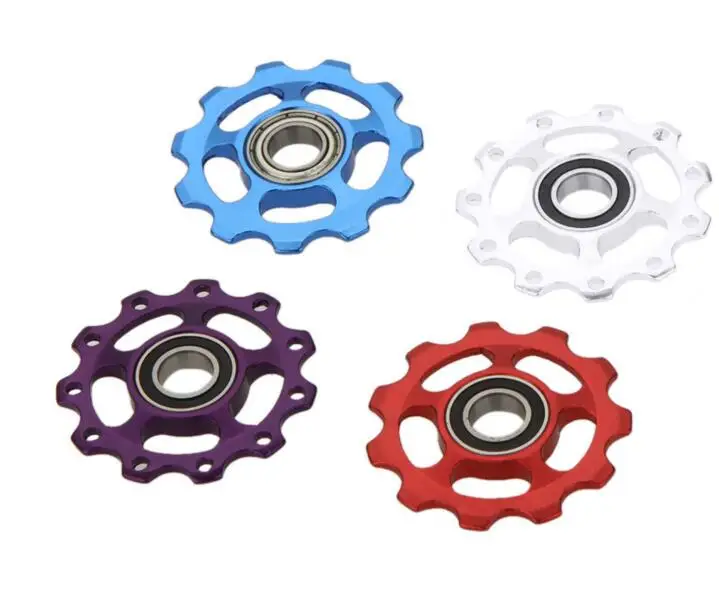 
Hot 11 T Aluminium Fiets Achterderailleur Neuswiel Road Mtb Leidrol Spanrol Fiets Deel Fietsaccessoires 