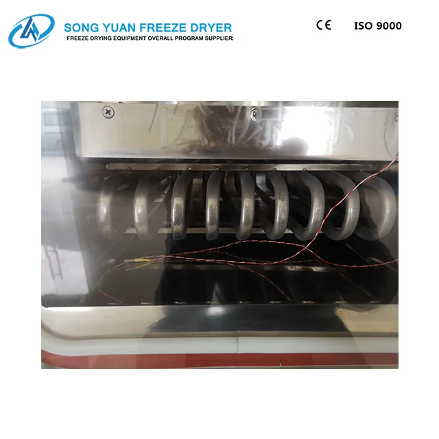 
freeze dryer for aloe vera electric heating suitable for fruit food medical / in-situ/Top Press LGJ-10FDY shelf freeze dryer 
