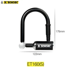13 mm Anti-theft Single Side Lock Bicycle Lock U Lock with Holder,2 Keys