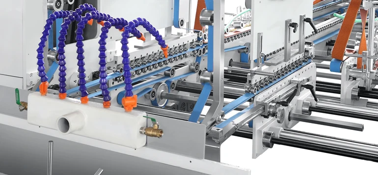 High Speed Pre-Fold Fold And Glue Auto Packaging Folder Gluer Machine Automatic