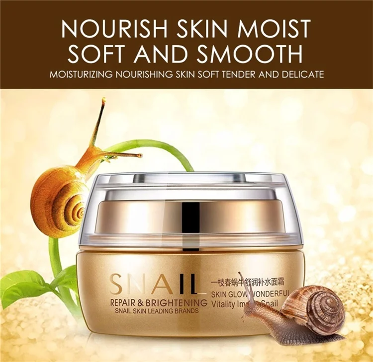 One Spring brand Snail repair Brightening moist and smooth soft tender and delicate face whitening cream