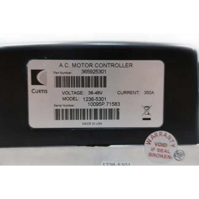 Curtis 1236-5301 AC Motor Speed Controller for Golf Cart and other Electric Vehicles