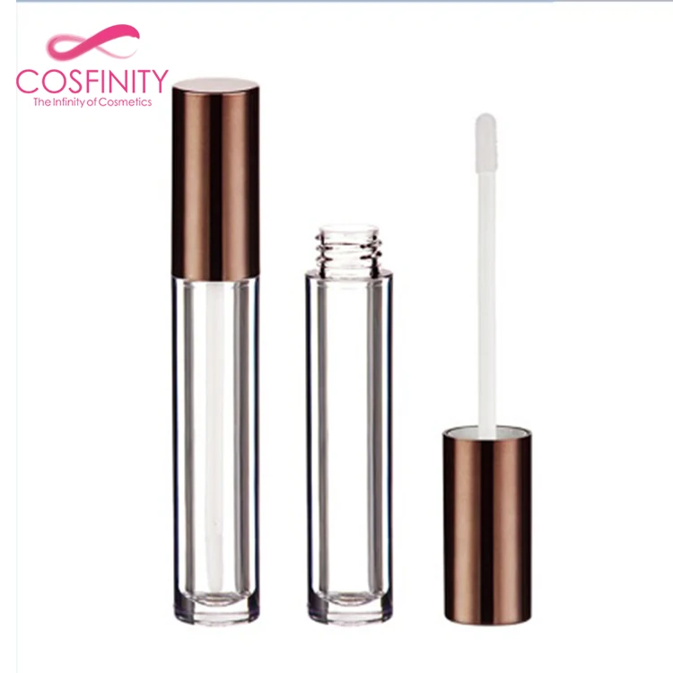 CP02-1166 eco-friendly new empty plastic cute mascara container unique fancy luxury gold lip gloss tube