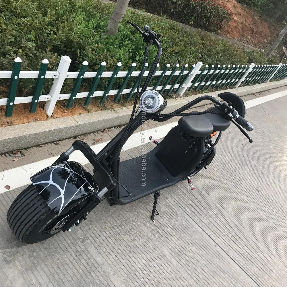 Germany warehouse Chinese motorcycle citycoco cool style 1500w 60v 12ah electric scooter
