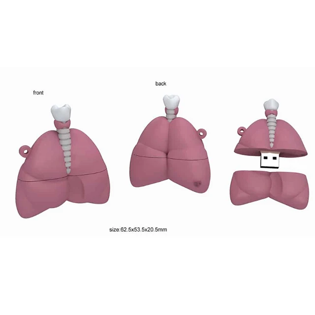 Medical Lung USB Flash Drive 3.0 USB Stick with Full Capacity