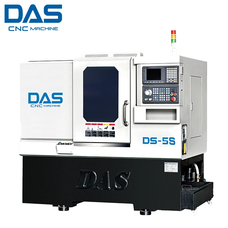 DS-5 oblique bed 0.75kW hydraulic station lathe shunde with 5 inch chuck size