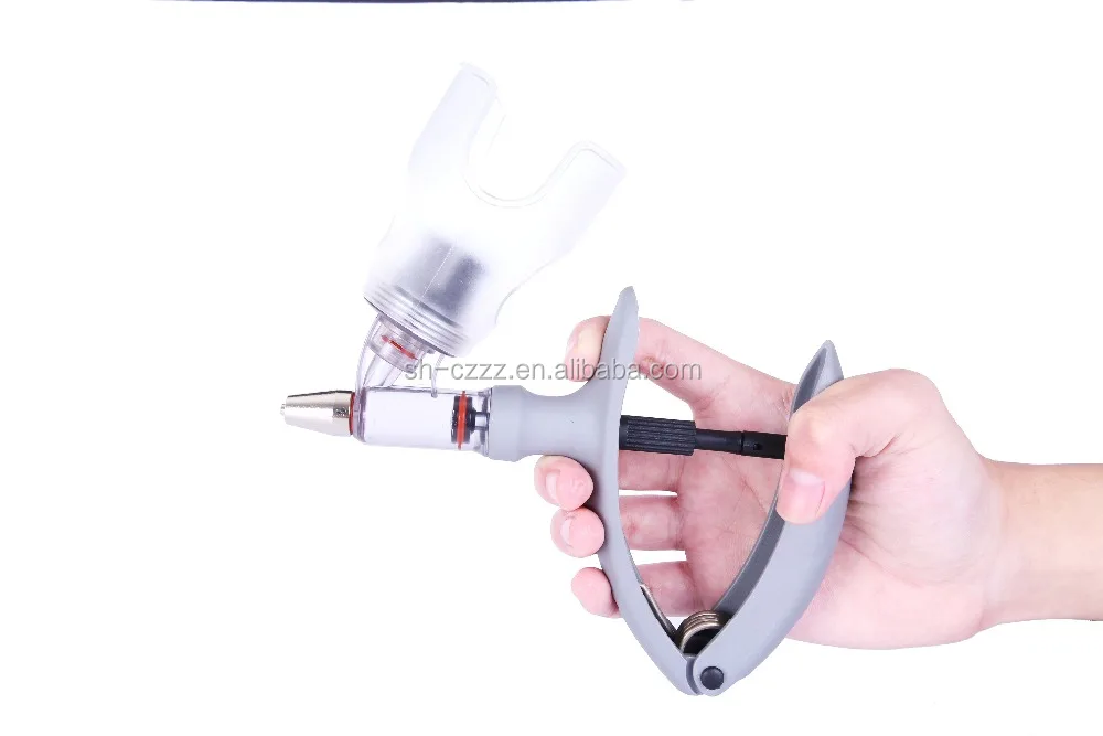High durable material veterinary automatic continuous syringe injector, continuous syringe for cow, sheep, pig, chicken