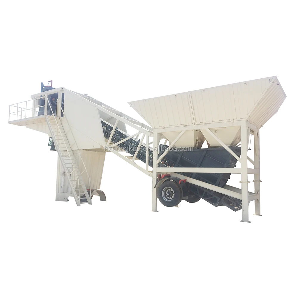 35m3 Ready Mix Small Mobile Concrete Batching Plant for Sale