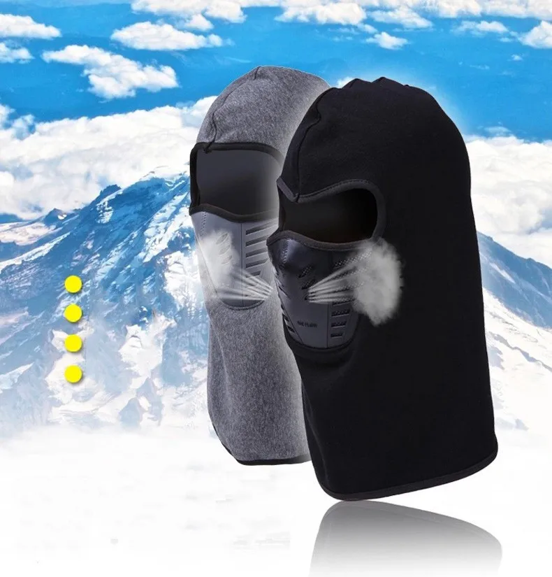 Dust Proof Anti Wind Bike Balaclavas Mask Winter Warm Wool Full Face Scarf Couples Riding Face Mask Cycling Cashmere One Size