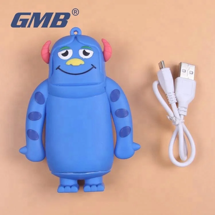 
8800mAh Soft rubber cell Phone portable mobile charger cute cartoon battery charger 