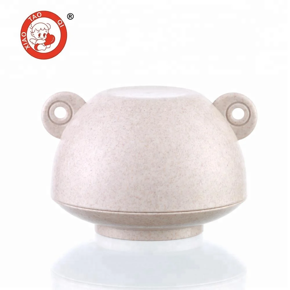 Wheat straw kids baby feeding set children tableware