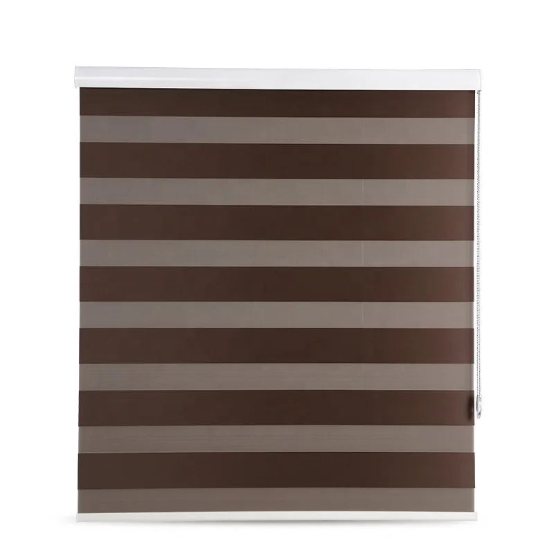 Quality Guangzhou Supplier wholesaler Zebra roller motorized elegant sheer double layer Blinds dual shades curtains