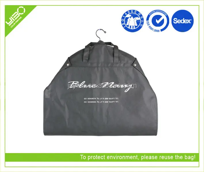 New design customized suit cover  cheap garment bag suit cover eco friendly garment bag