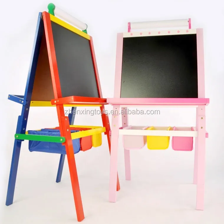 
Kids wooden art easel with storage box 