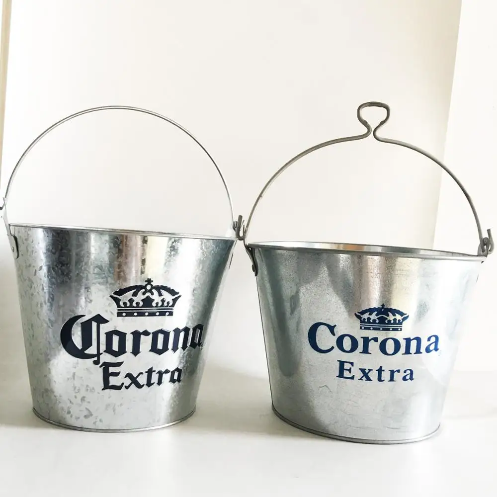 Ведро для льда Corona с логотипом и открывалкой бутылок на ручке