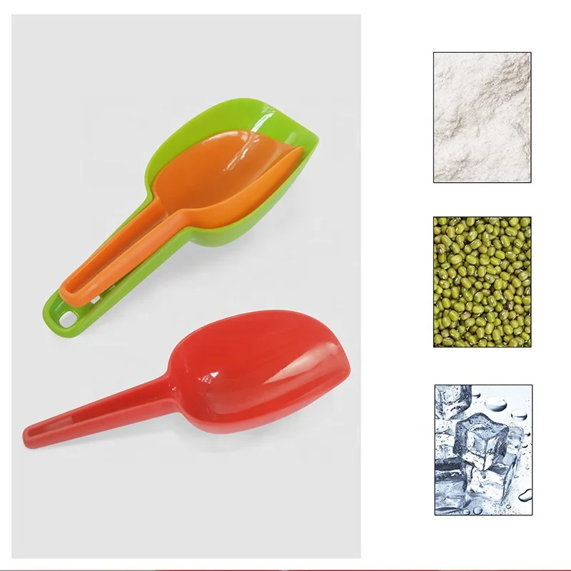 Good Quality PP Kitchen Baking Measuring Tools 3 Piece Plastic Nesting Food Measuring Scoop Set