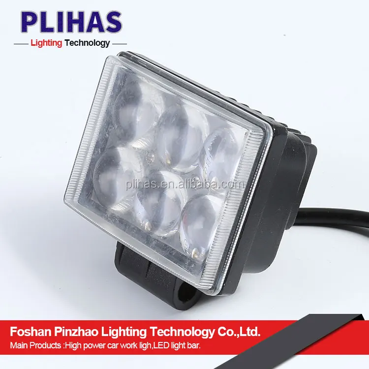 IP67 Waterproof 12V 24V Input 3 Inch 1000LM Amber 18W LED Work Lights for Truck Pickup Bumper