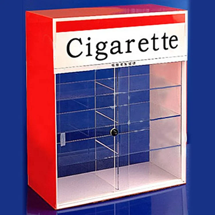 Профессиональный Акриловый Витринный Шкаф с дозатором сигарет на заказ