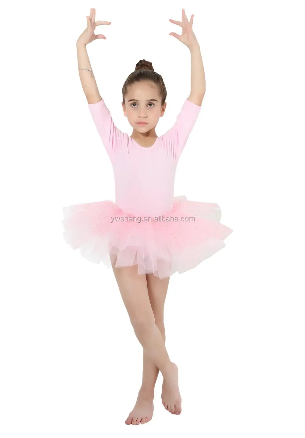 2017 New fashion sequin star pattern kids girls gymnastics ballet leotard