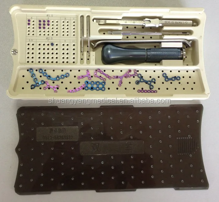 Блокировка черепа и челюстно-лицевой инструмент набор набор хирургических инструментов из Shuangyang