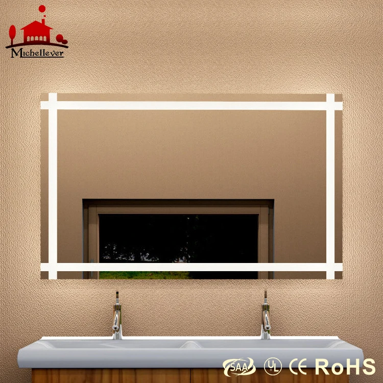 
Electric Hotel Bathroom Mirrors With Demister And Clock China Supplier 