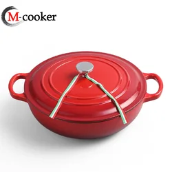 Enamel Cast Iron Cookware Set For Kitchen Ware Cooking Pot Sauce Pan