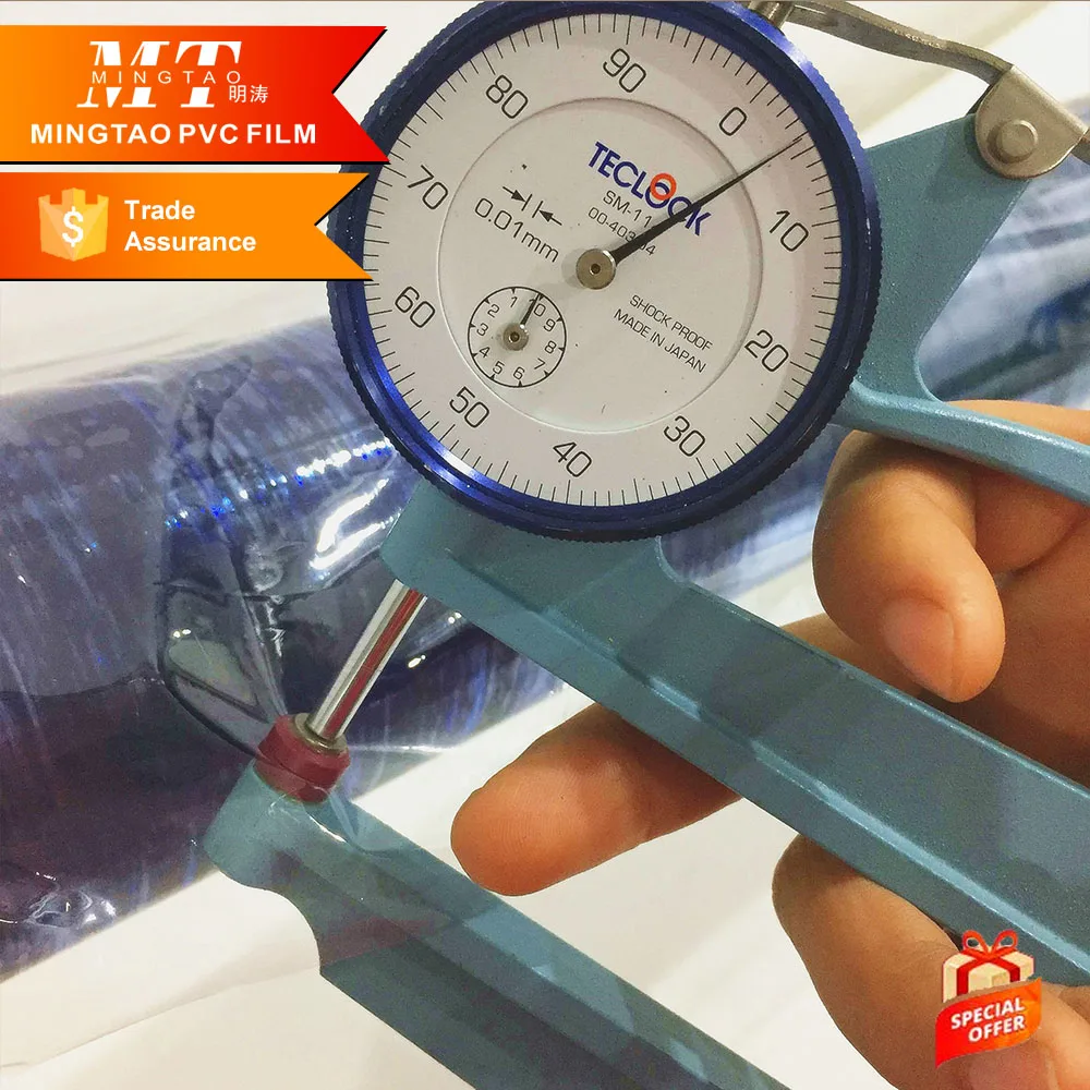 Free sample protection mattress film for furniture factory flexible pvc roll film transparent holographic film