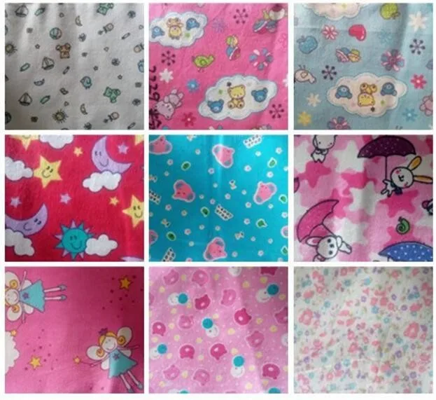 hot sale 100% cotton print flannel fabric wholesale