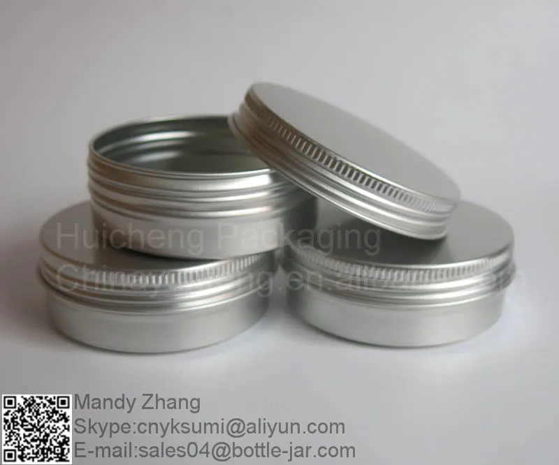 High quality 2 oz 60g aluminum cosmetic jar