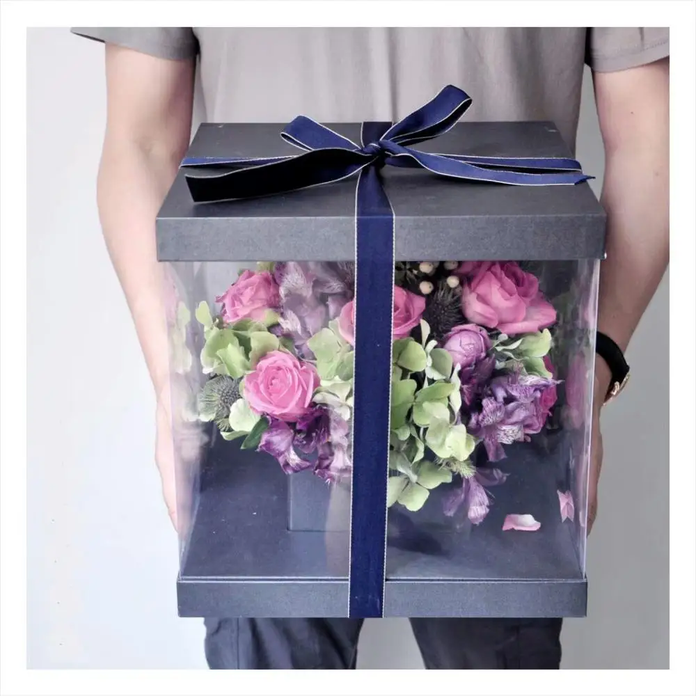 Gift Paper Rose Hat Packaging Luxury Flower Box