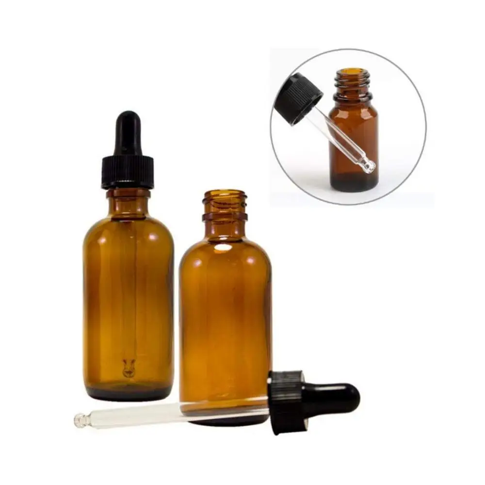 8oz spray bottle boston round glass bottle with orifice reducer and euro dropper