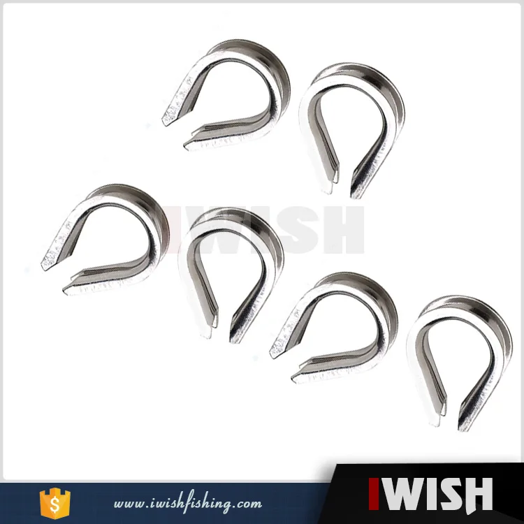 Protect Fishing Lure Line Rubbing 304 Stainless Steel Heavy Duty Thimble